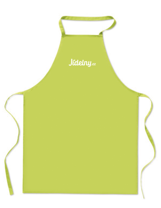 Zelená kuchyňská zástěra